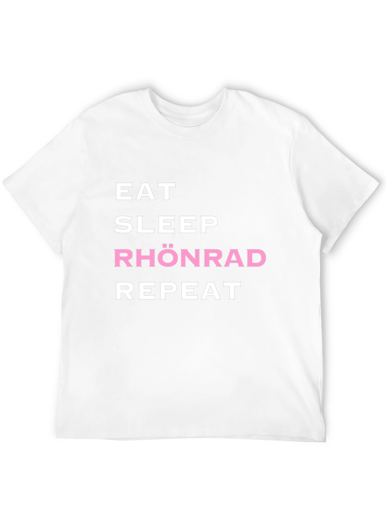 Eat Sleep Rhönrad Repeat Black T-Shirt