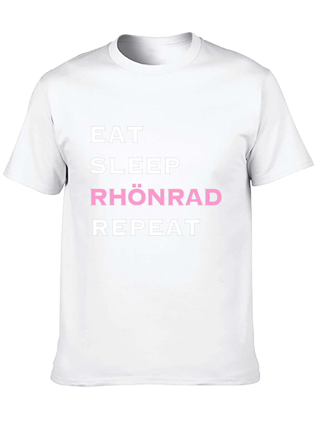 Eat Sleep Rhönrad Repeat Black T-Shirt