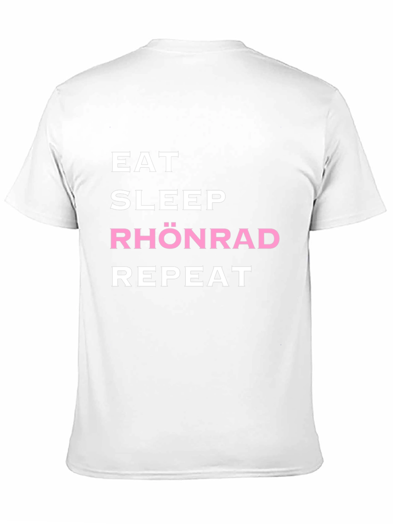 Eat Sleep Rhönrad Repeat Black T-Shirt