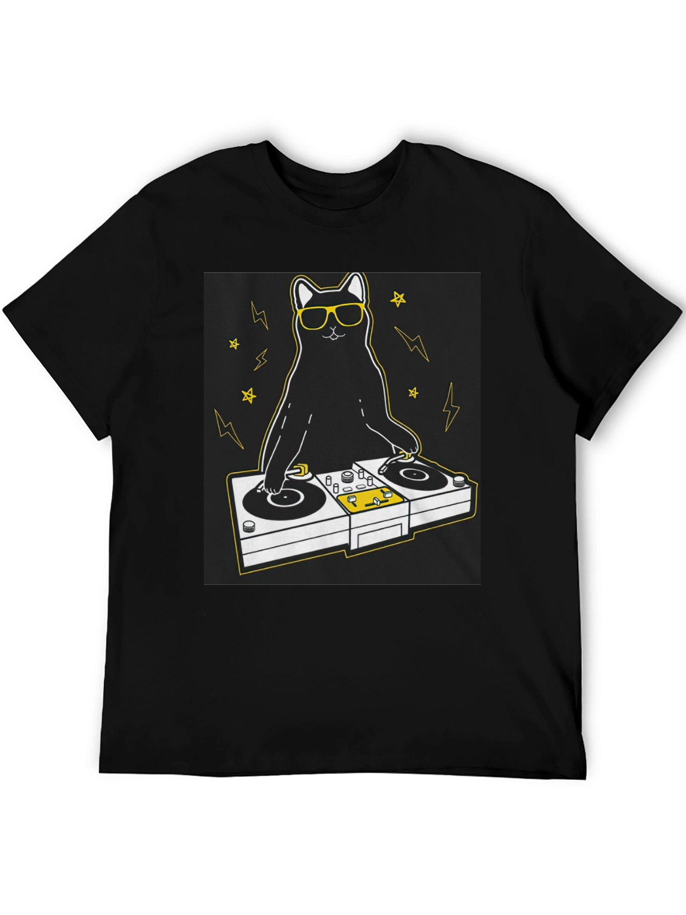 DJ Cat T-Shirt - Cool & Unique Graphic Tee