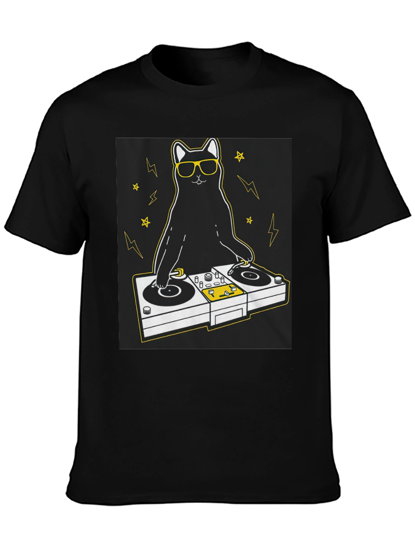 DJ Cat T-Shirt - Cool & Unique Graphic Tee