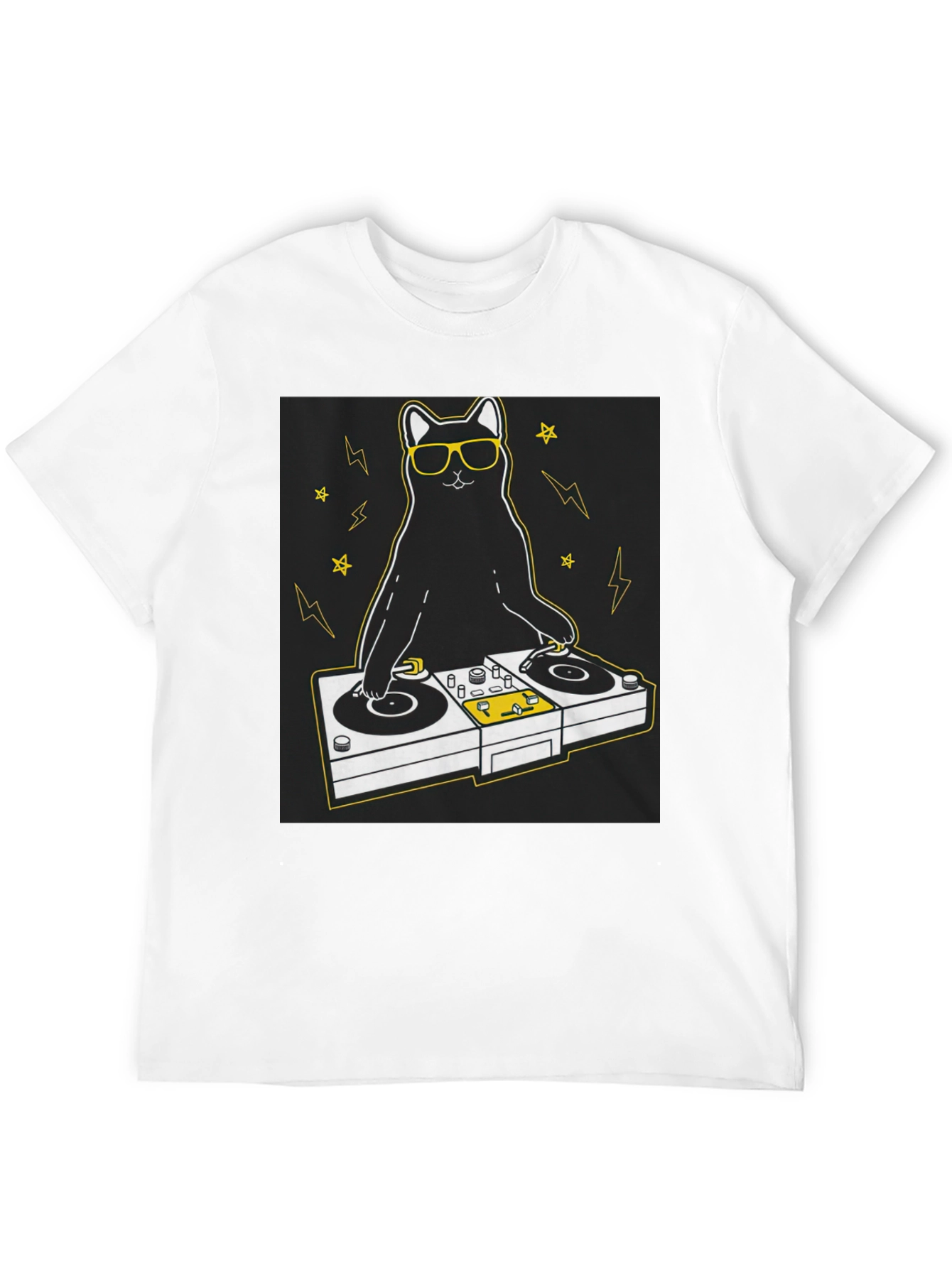 DJ Cat T-Shirt - Cool & Unique Graphic Tee