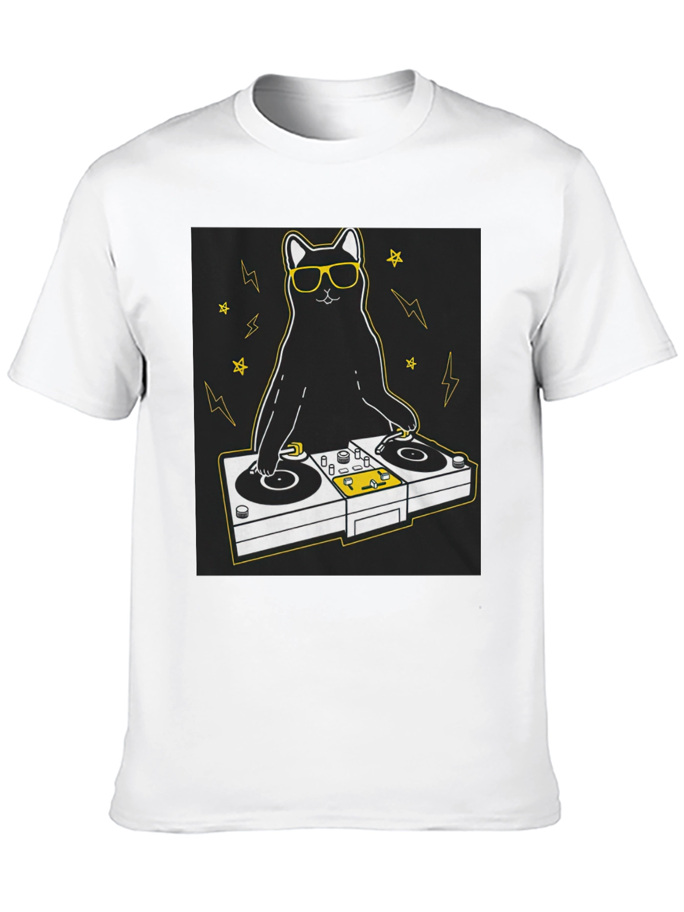 DJ Cat T-Shirt - Cool & Unique Graphic Tee