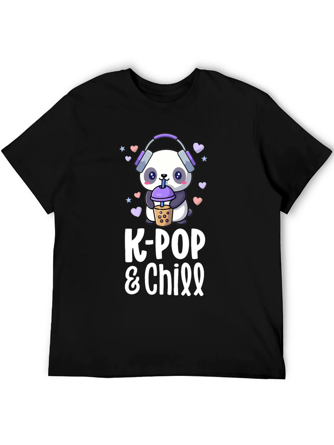 K-Pop & Chill Panda T-Shirt