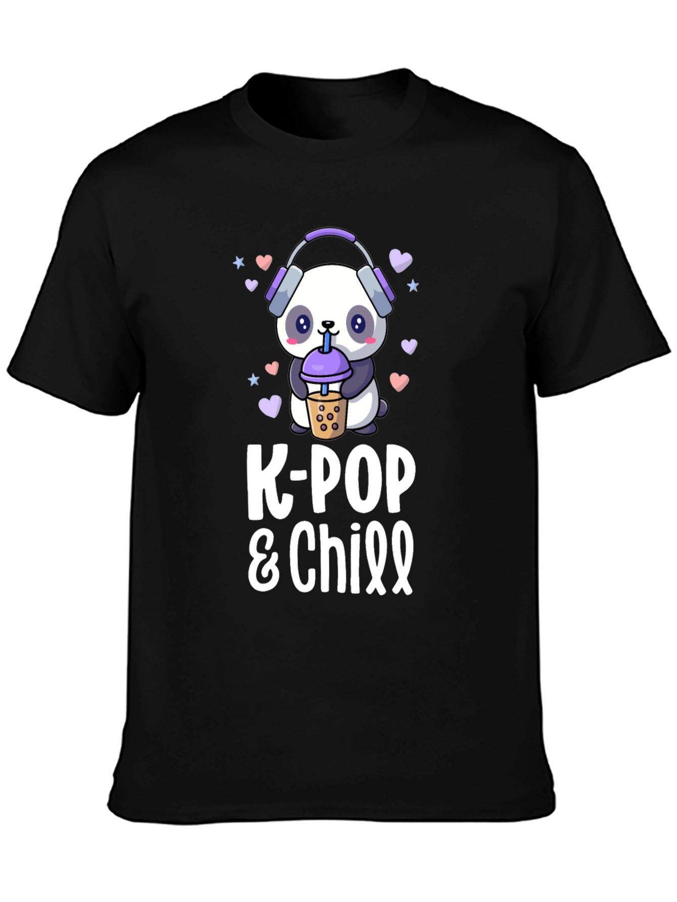 K-Pop & Chill Panda T-Shirt
