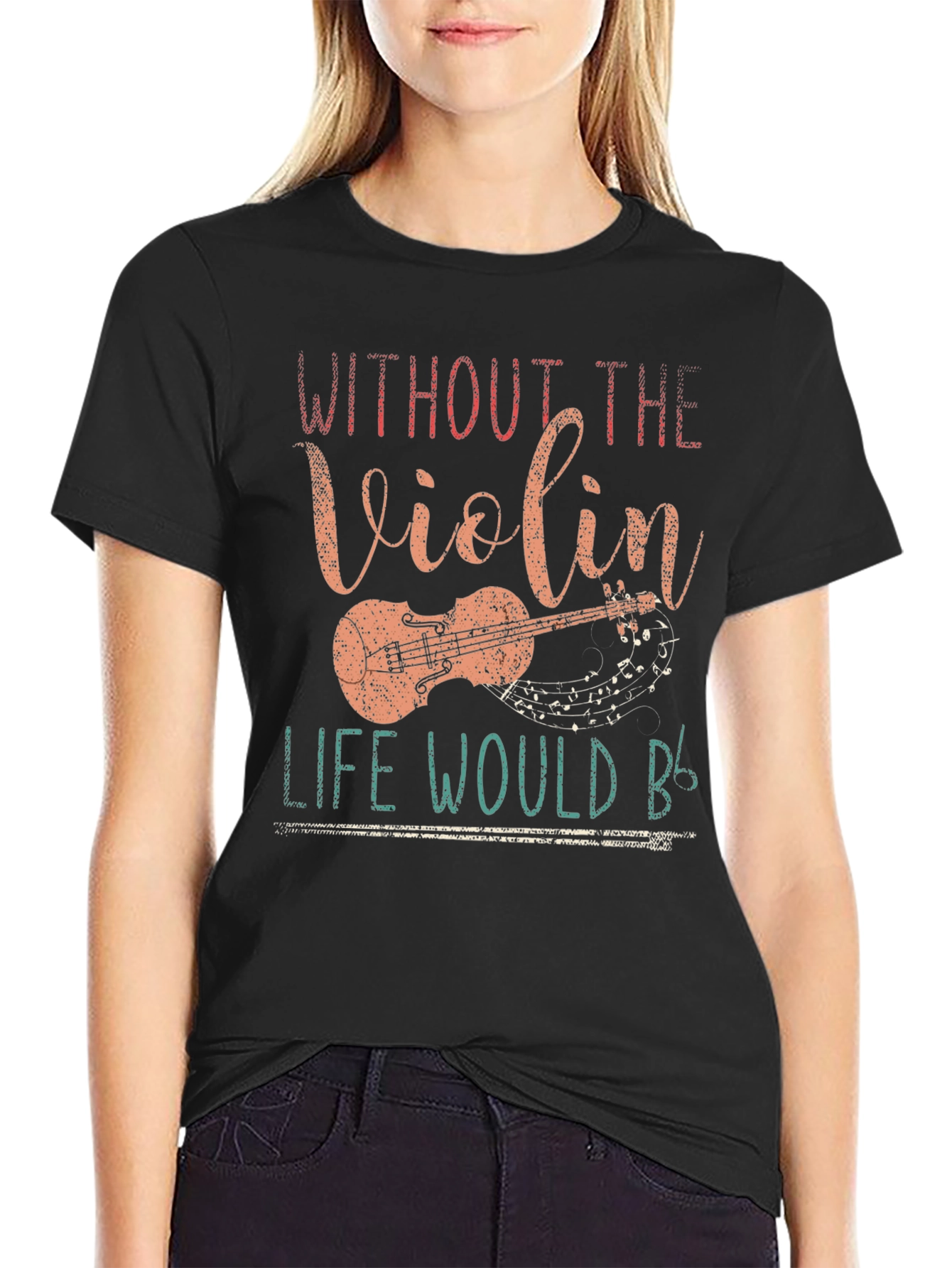 Without the Violin T-Shirt - Music Lover Tee