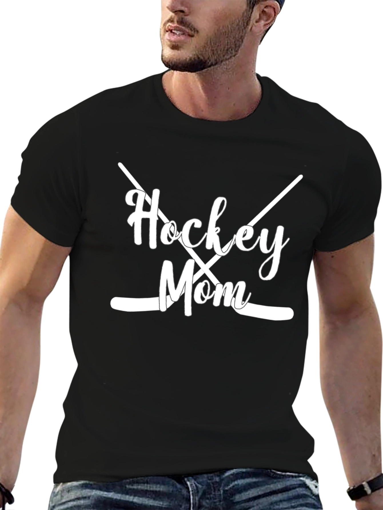 Hockey Mom T-Shirt - Black Tee