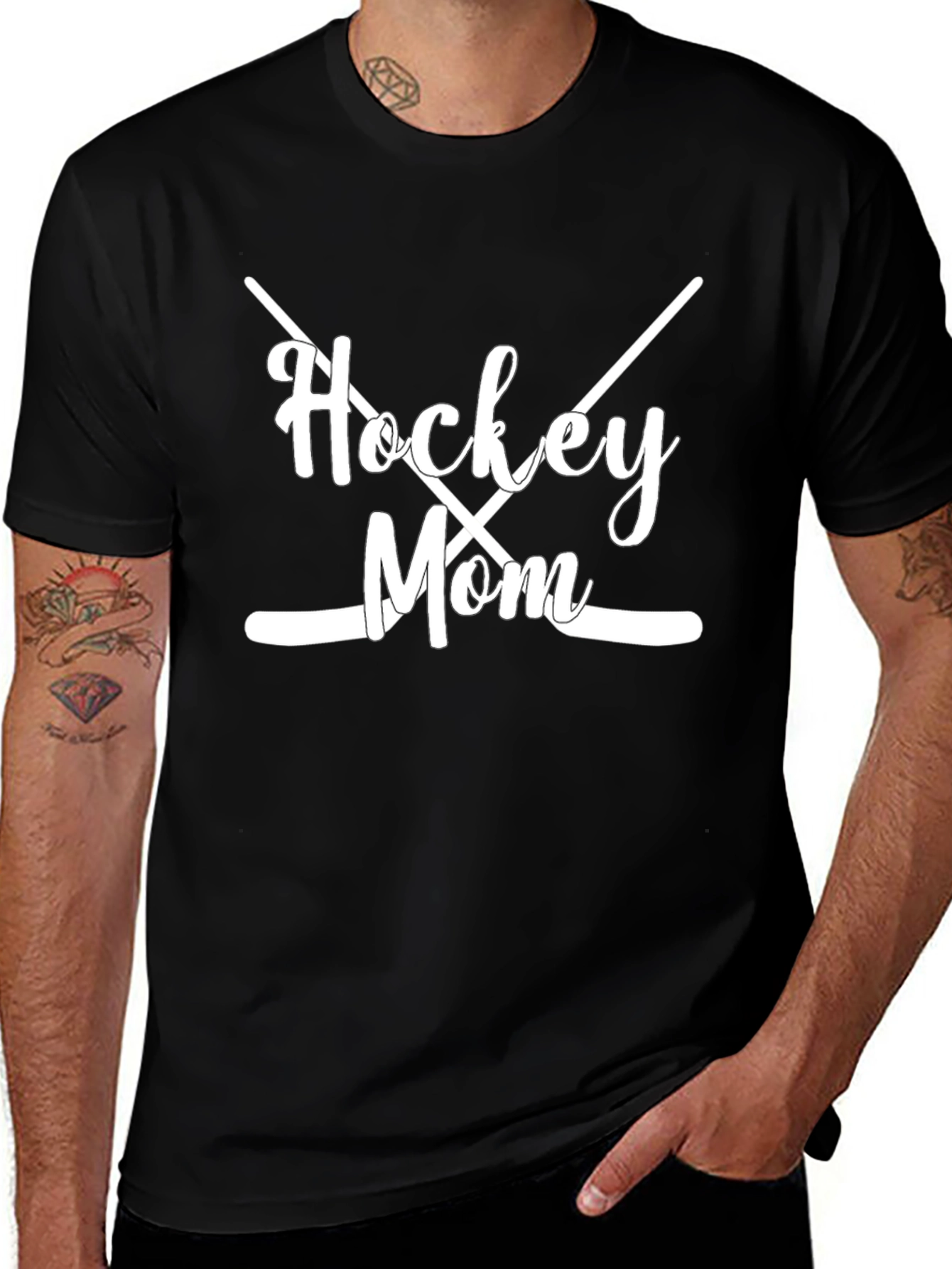 Hockey Mom T-Shirt - Black Tee