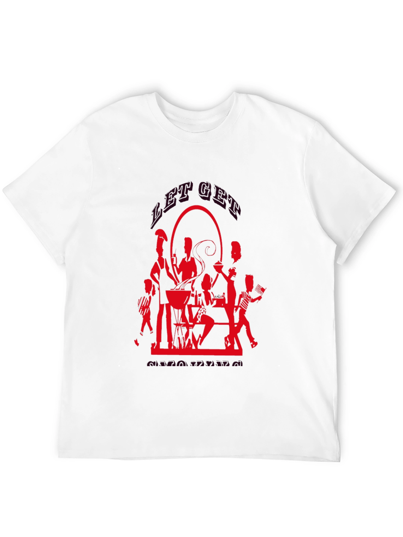BBQ Silhouette Graphic T-Shirt