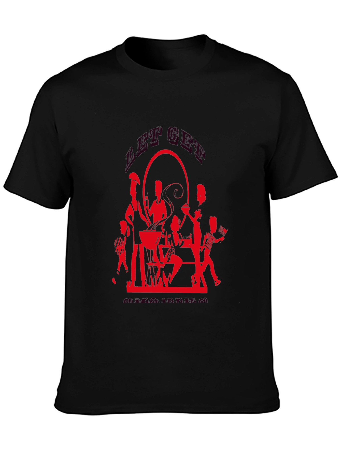 BBQ Silhouette Graphic T-Shirt