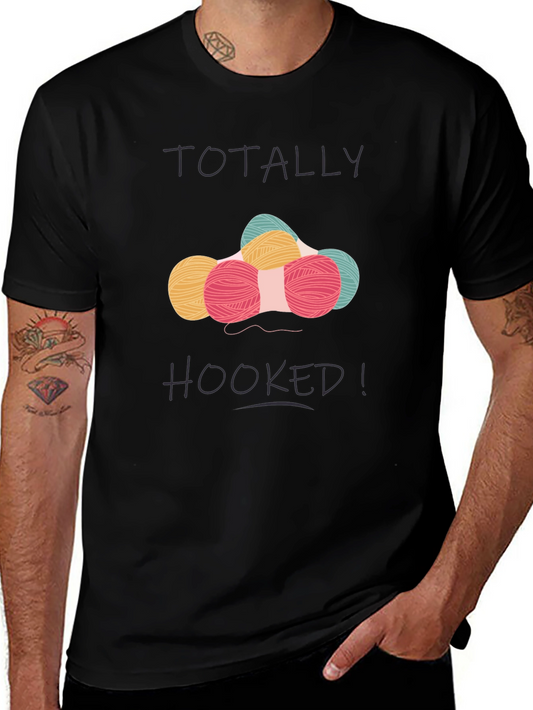 Totally Hooked! Graphic Tee - Crochet Lovers T-Shirt