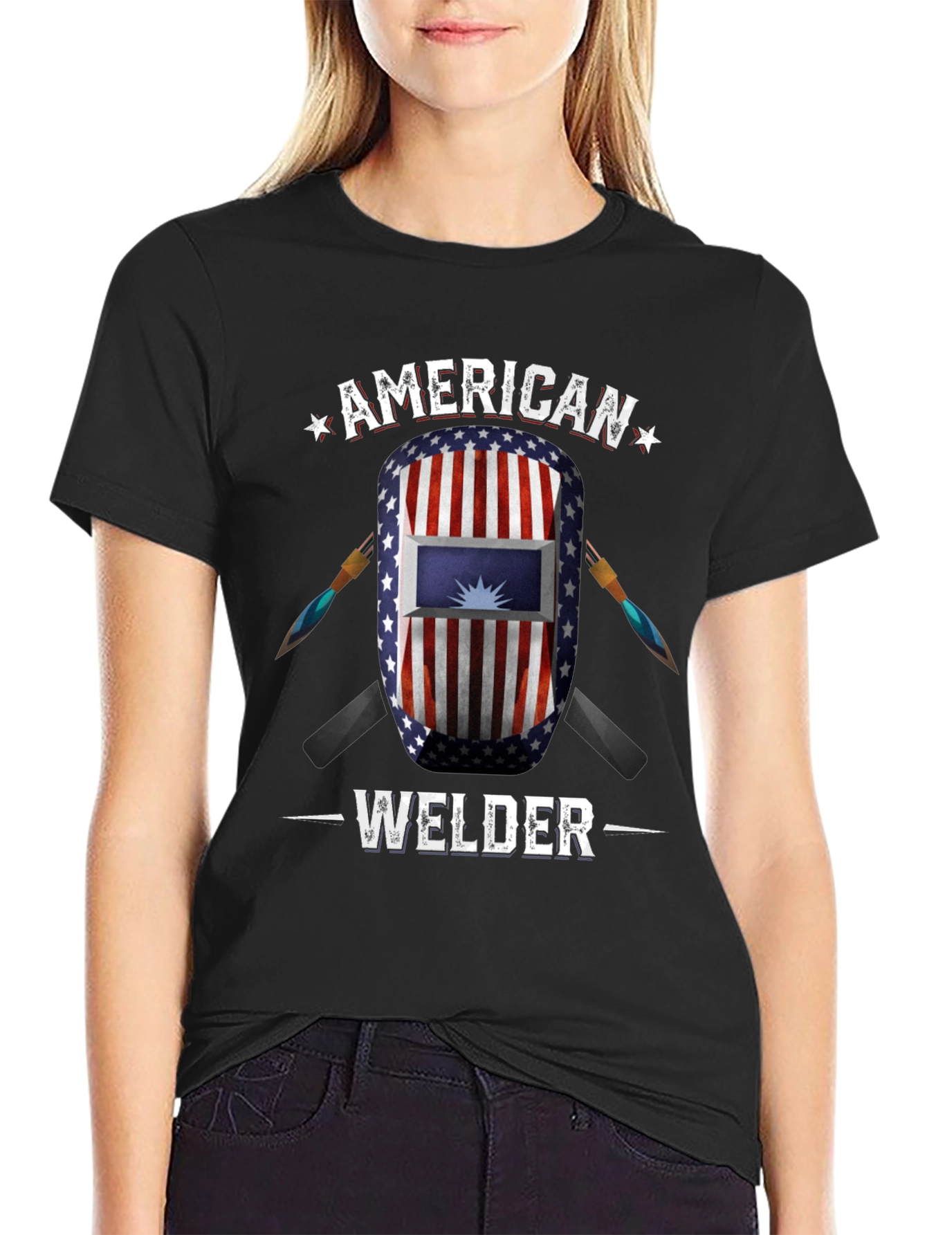 American Welder USA Flag T-Shirt