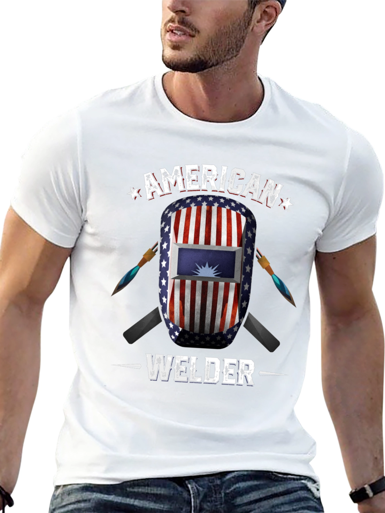 American Welder USA Flag T-Shirt