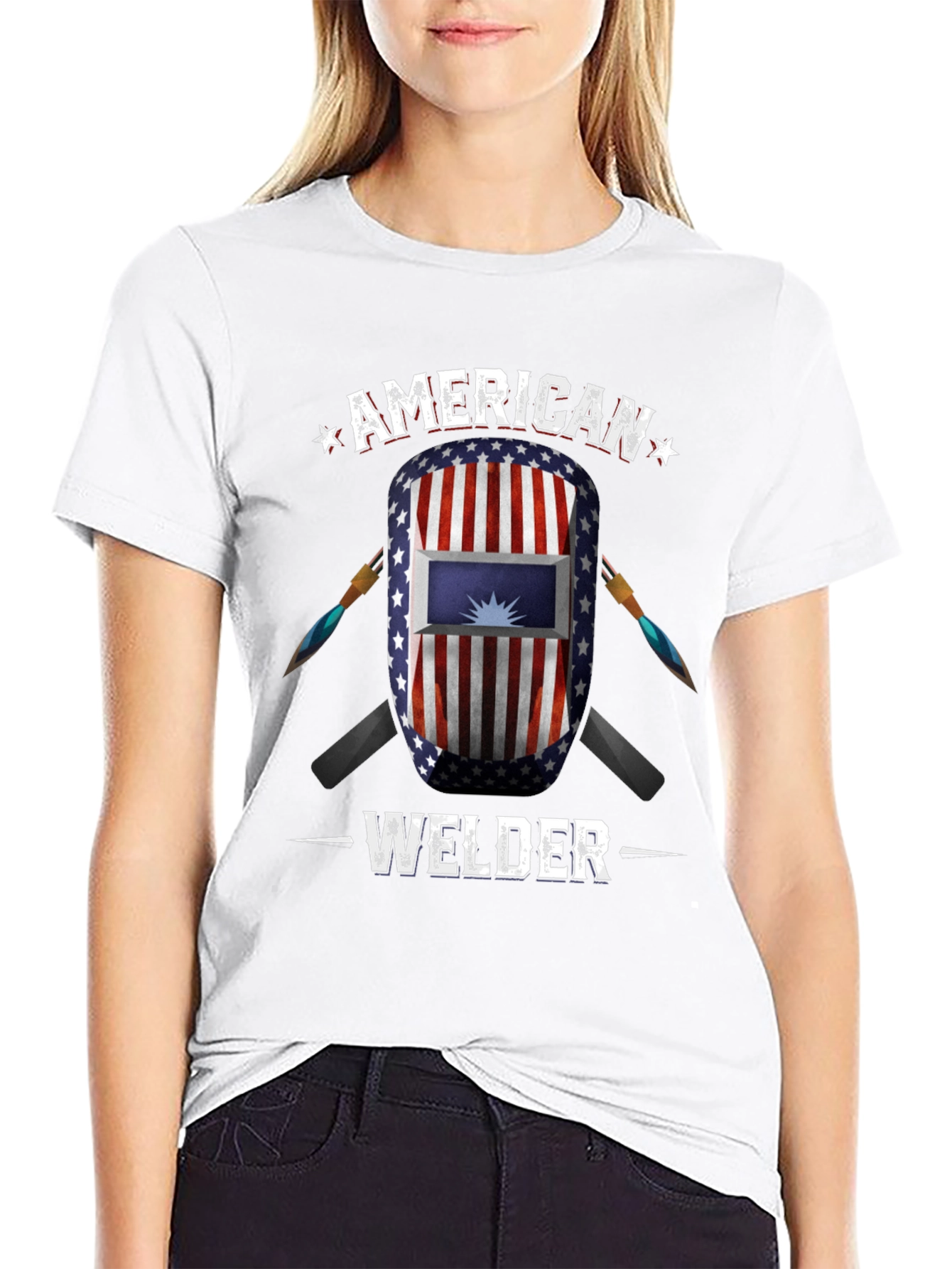 American Welder USA Flag T-Shirt