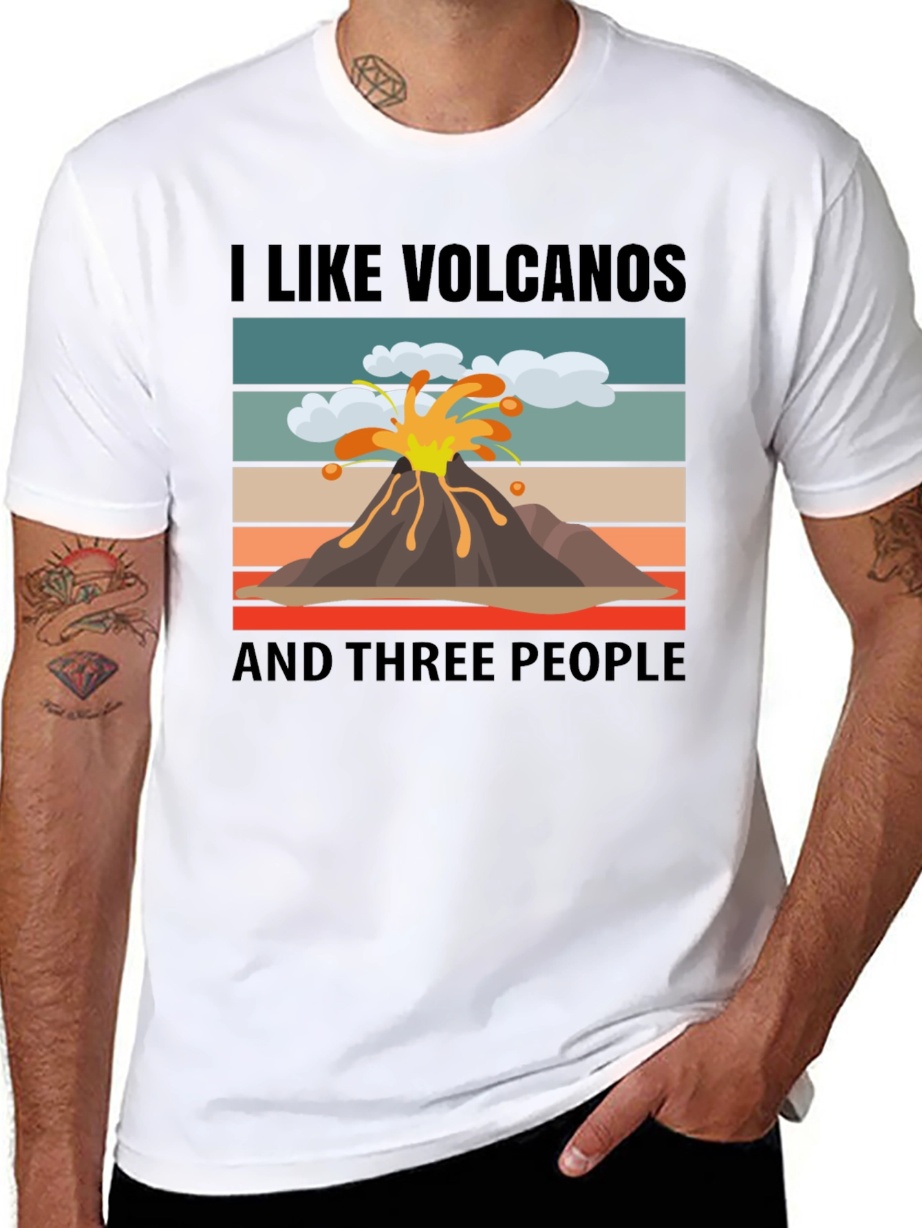 I Like Volcanoes Funny Graphic T-Shirt