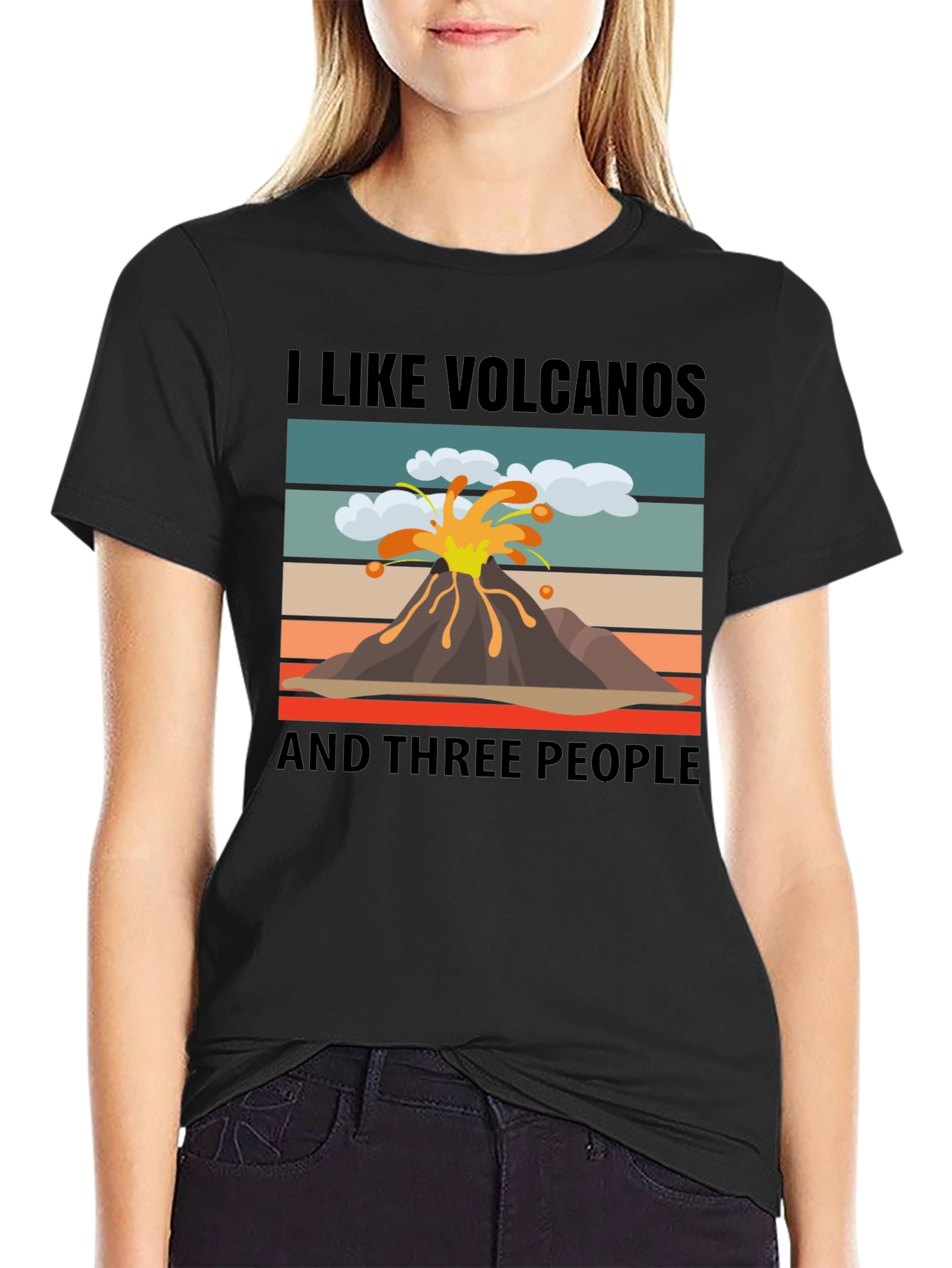 I Like Volcanoes Funny Graphic T-Shirt
