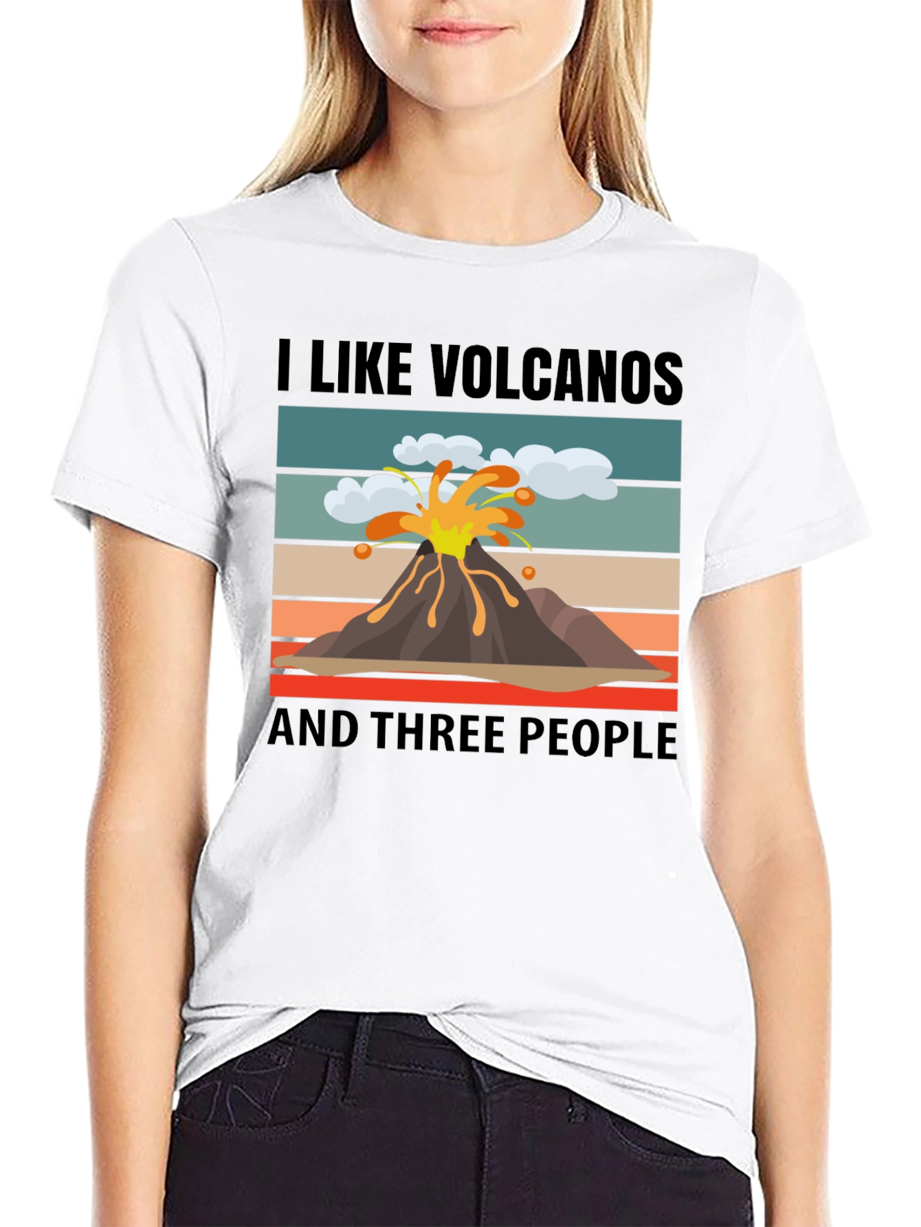 I Like Volcanoes Funny Graphic T-Shirt