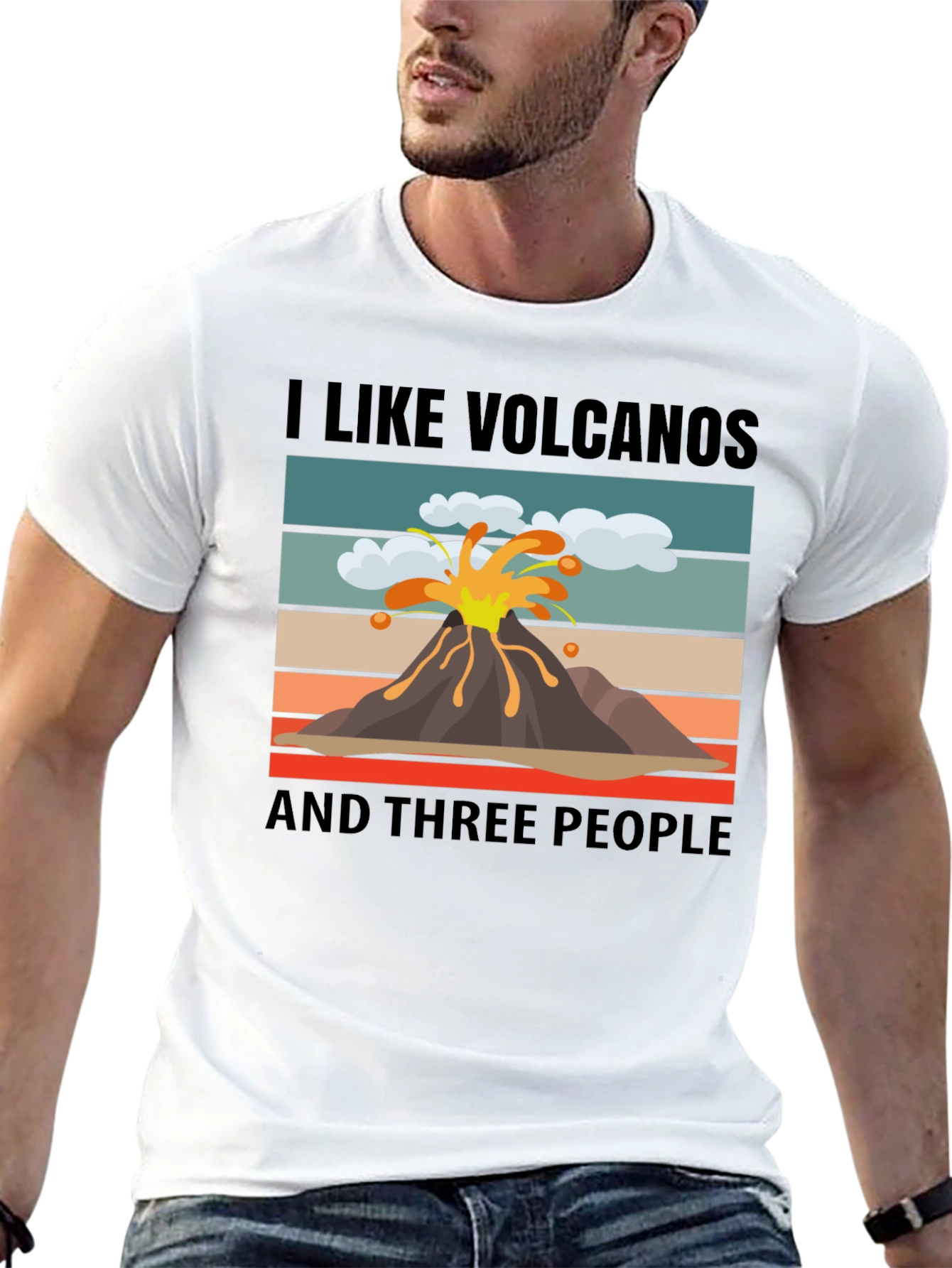 I Like Volcanoes Funny Graphic T-Shirt
