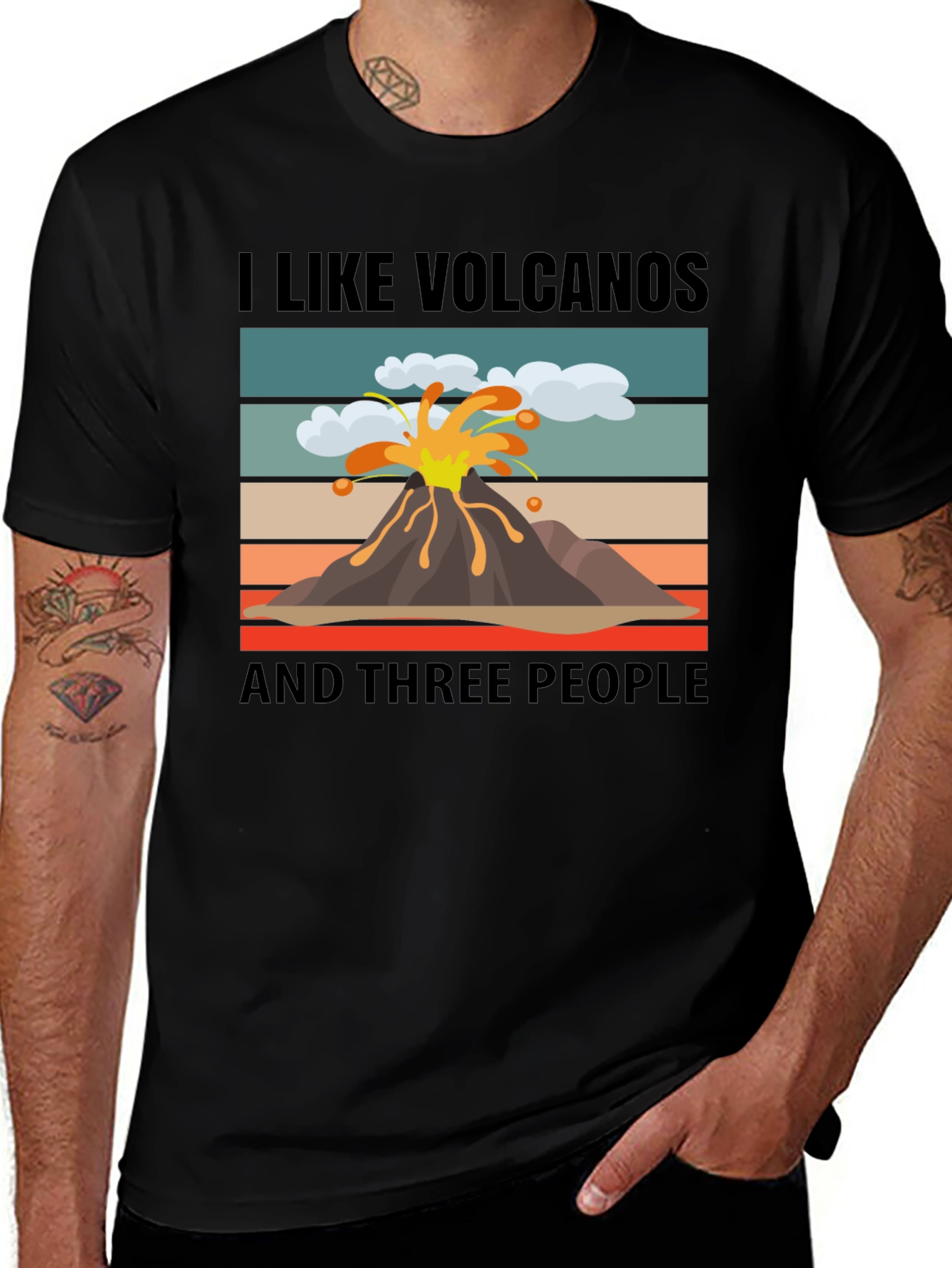 I Like Volcanoes Funny Graphic T-Shirt