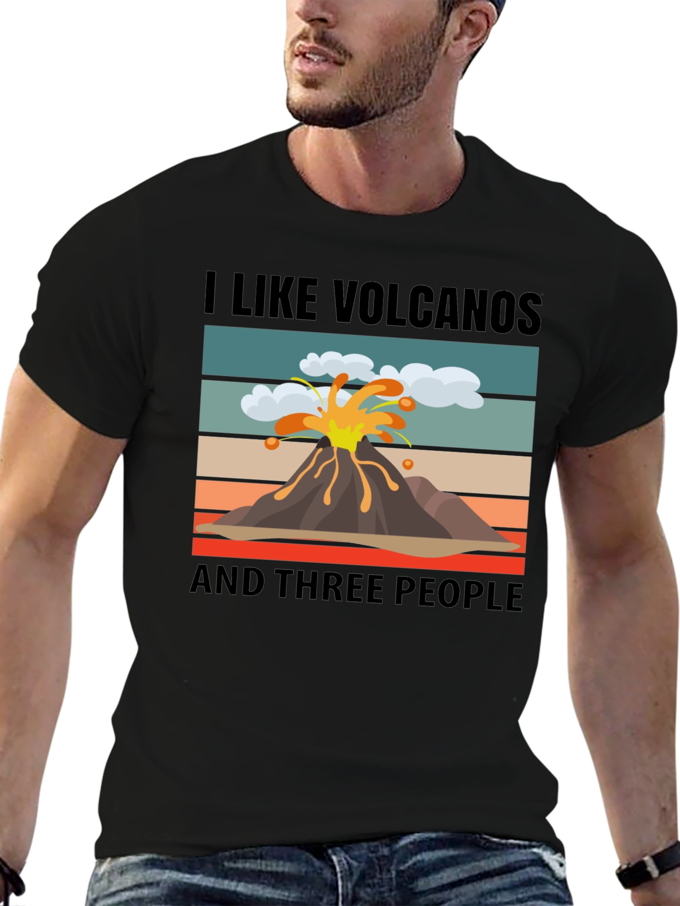 I Like Volcanoes Funny Graphic T-Shirt