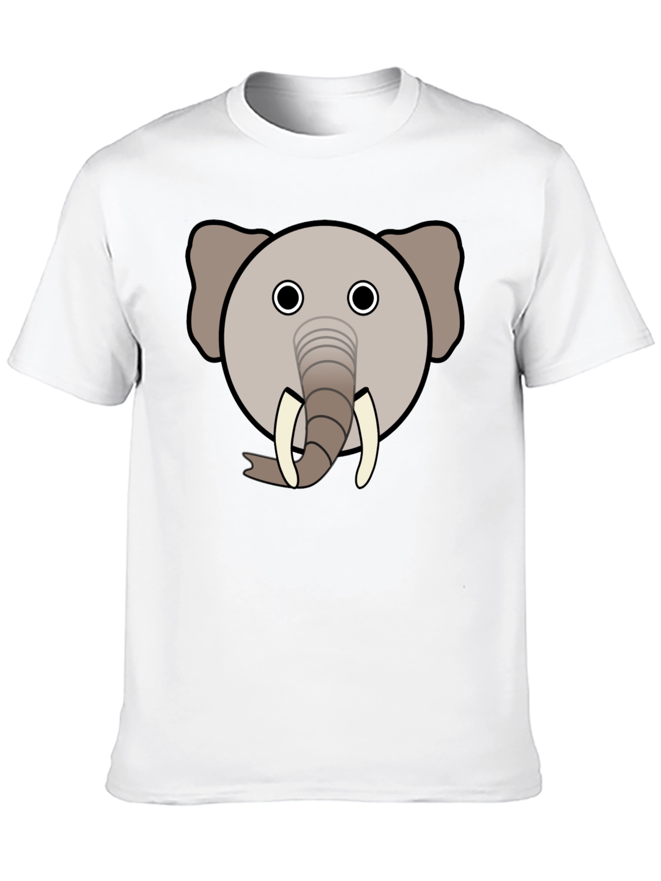 Elephant Graphic Tee - Black Cotton Blend