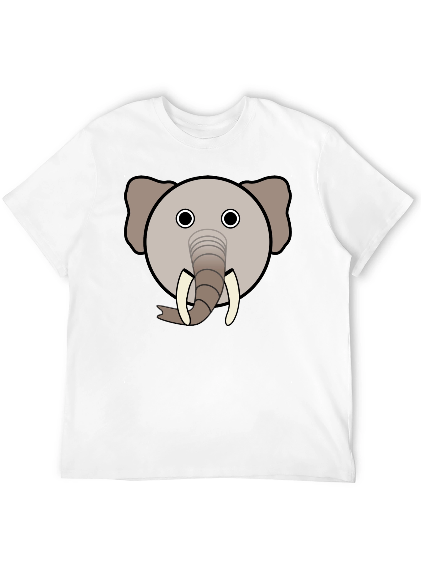 Elephant Graphic Tee - Black Cotton Blend