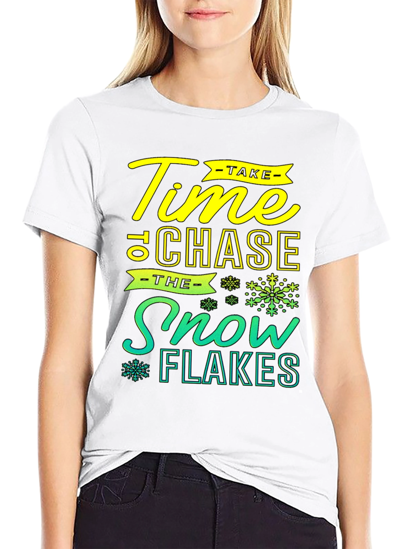 Time To Chase Snowflakes Graphic T-Shirt