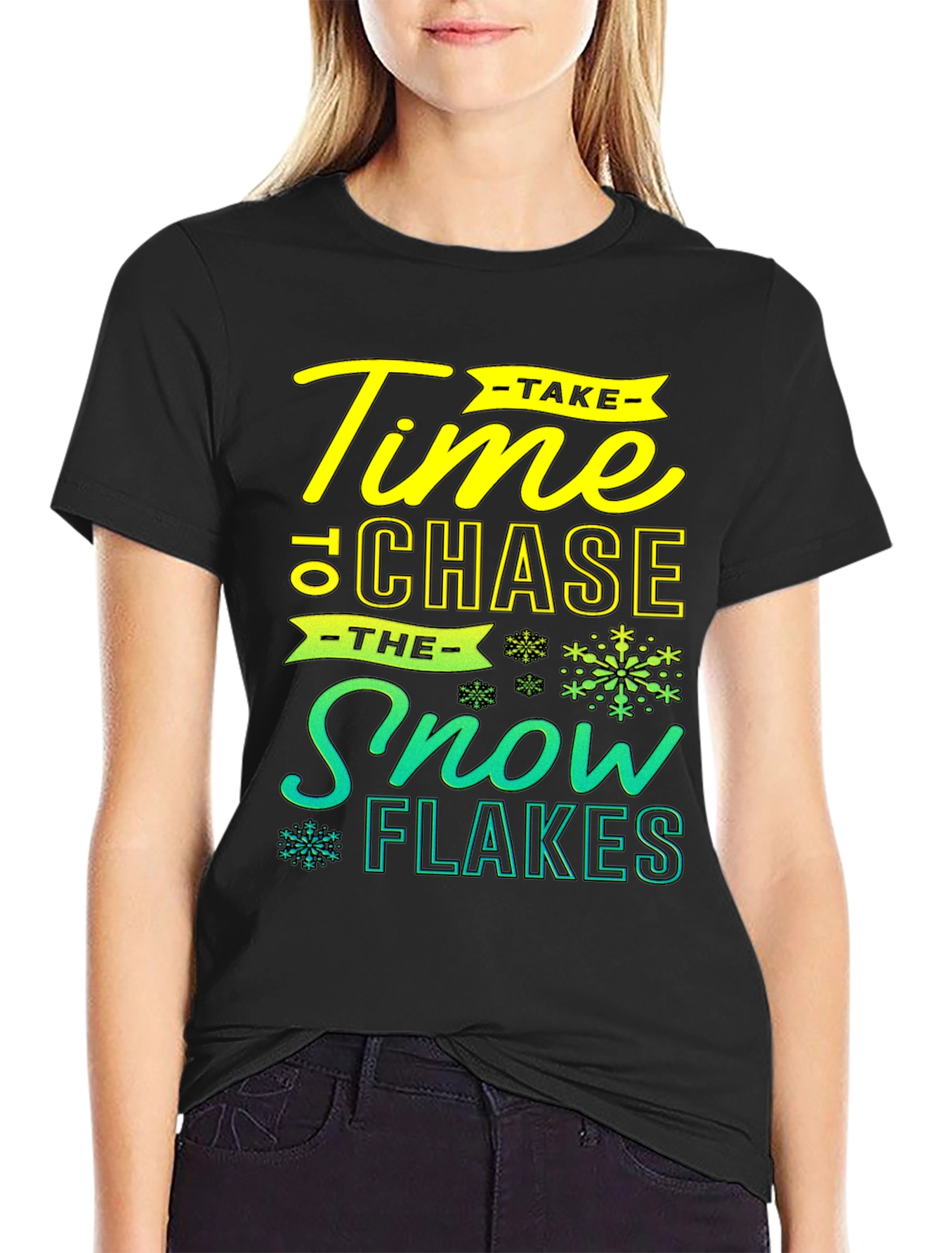 Time To Chase Snowflakes Graphic T-Shirt