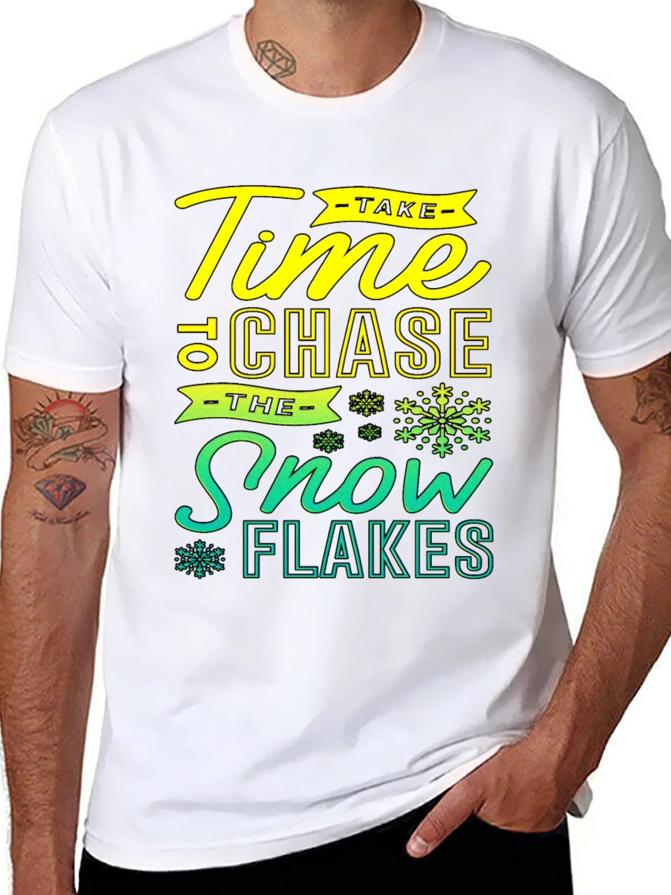 Time To Chase Snowflakes Graphic T-Shirt