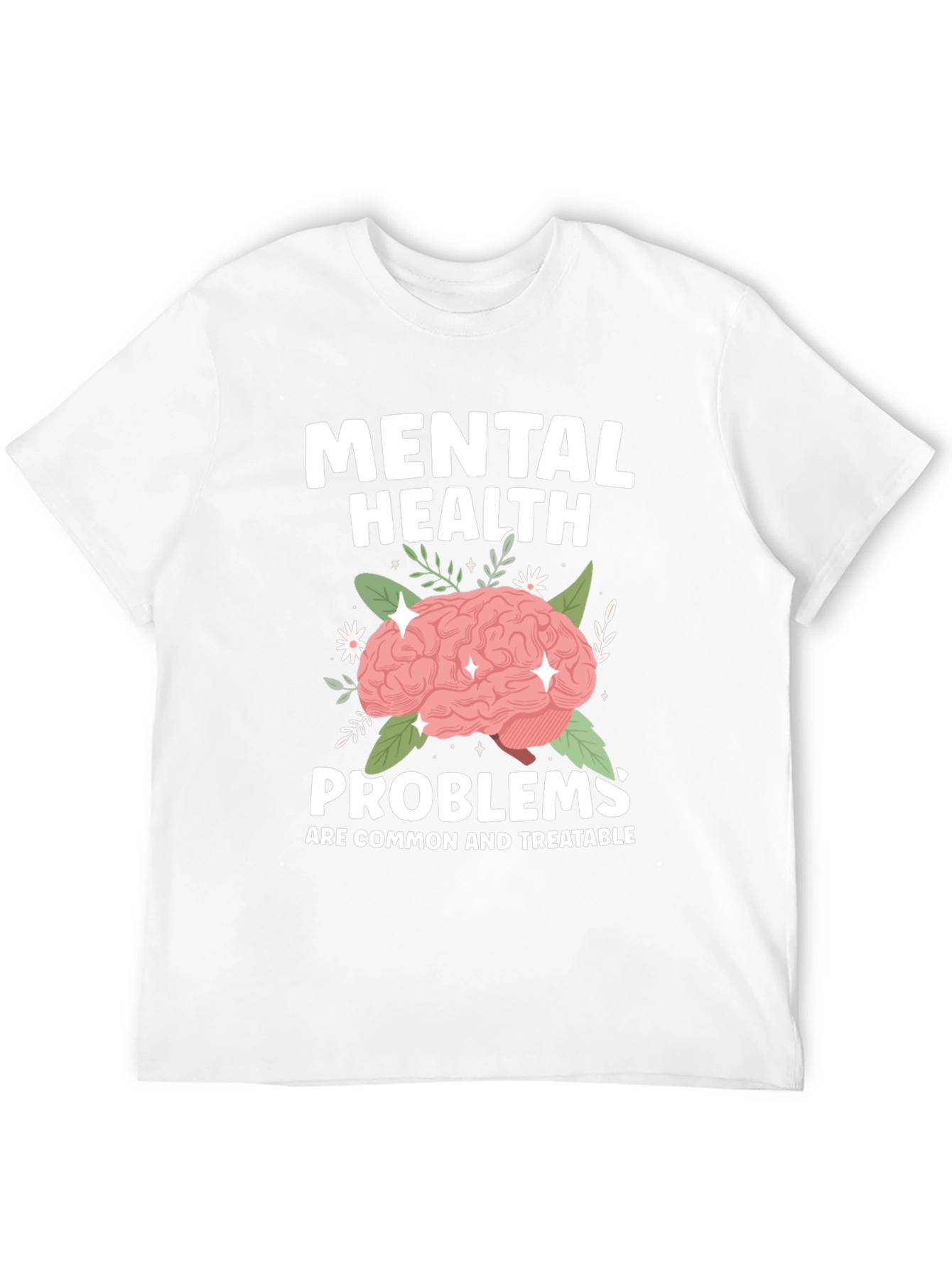 Mental Health T-Shirt - Brain Graphic Tee