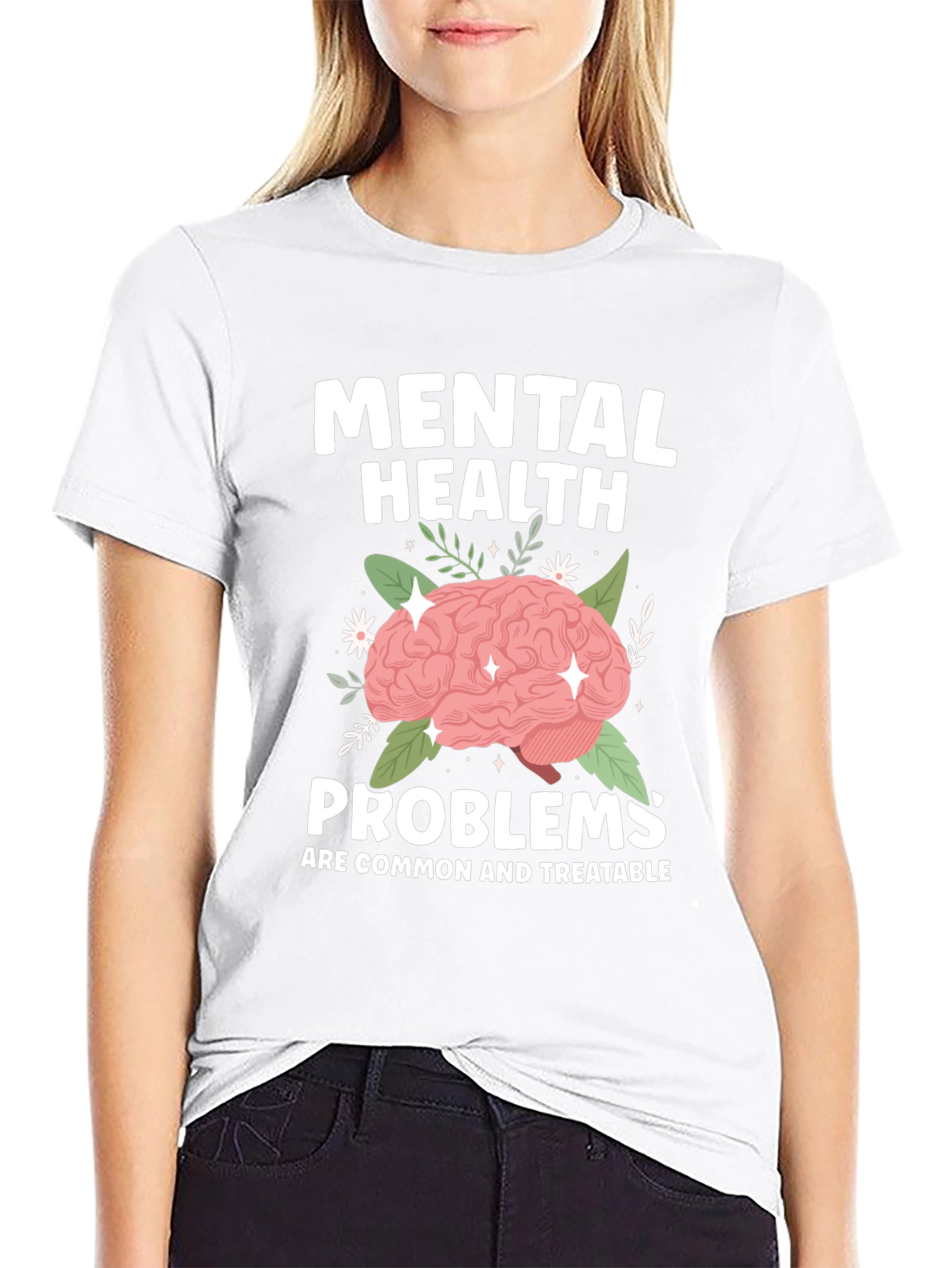 Mental Health T-Shirt - Brain Graphic Tee