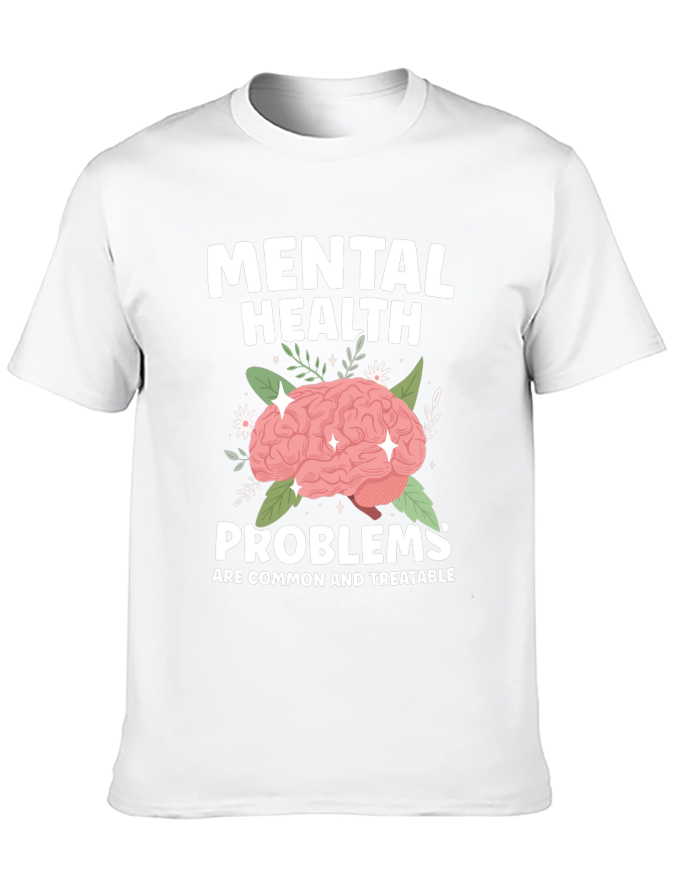 Mental Health T-Shirt - Brain Graphic Tee