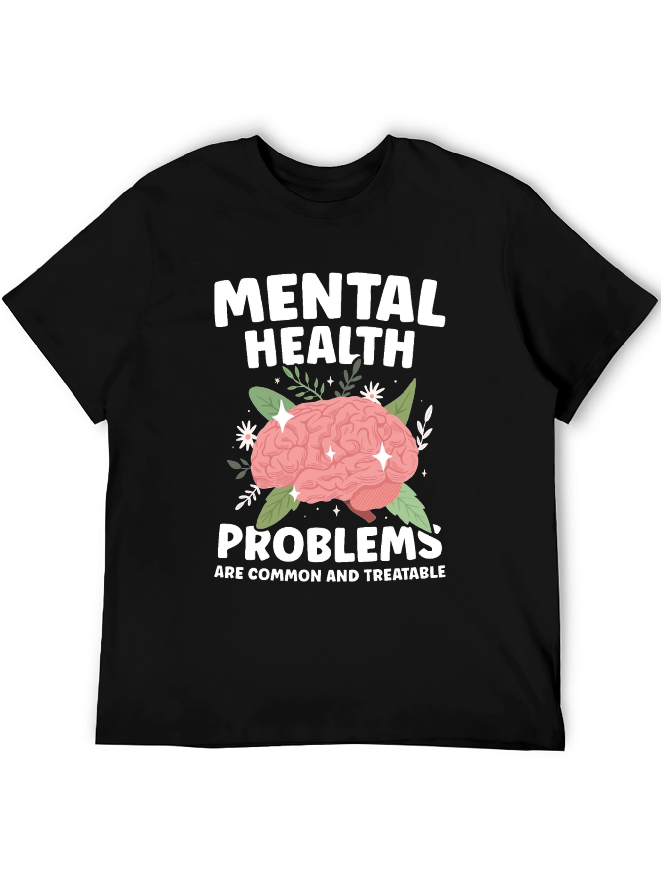 Mental Health T-Shirt - Brain Graphic Tee