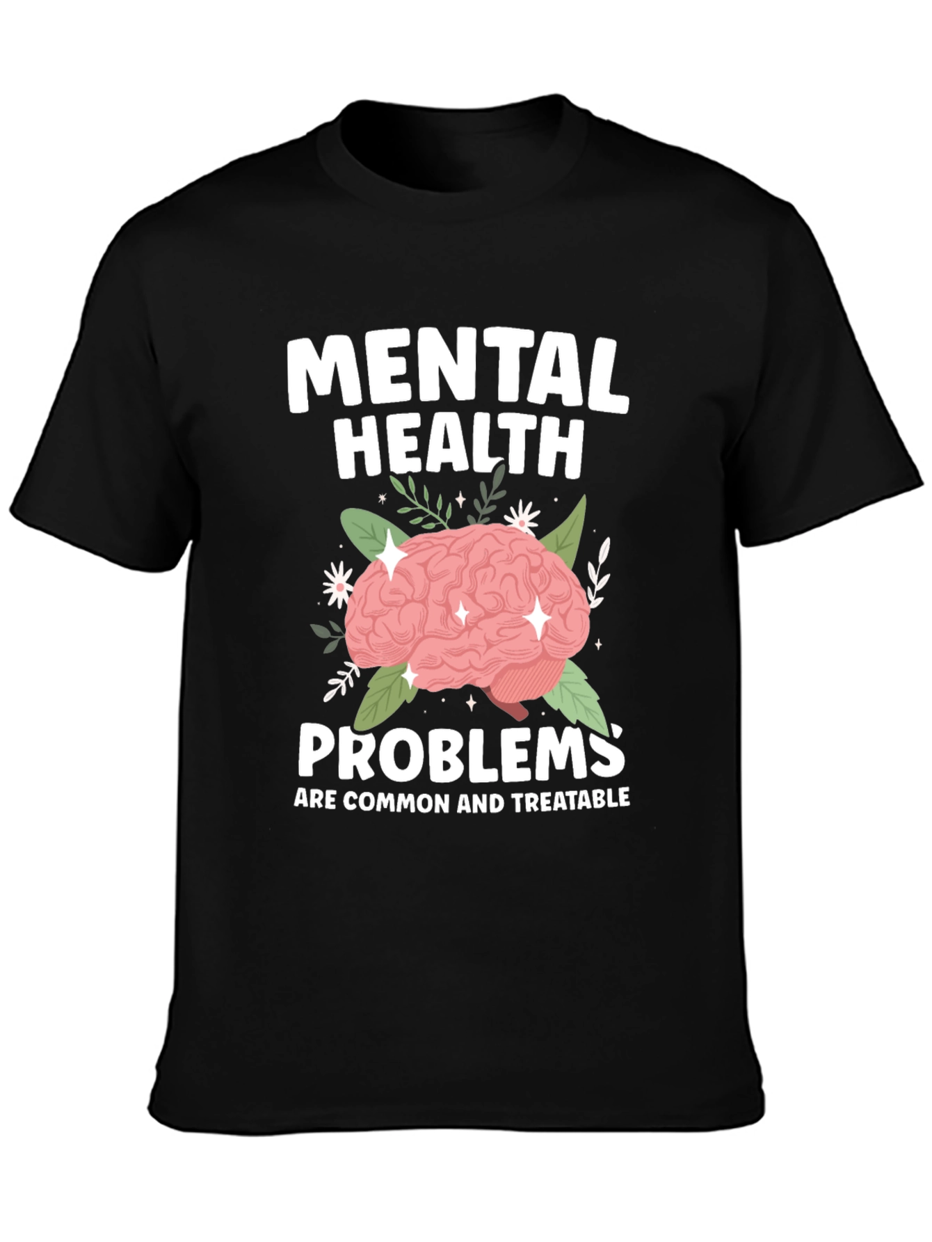 Mental Health T-Shirt - Brain Graphic Tee