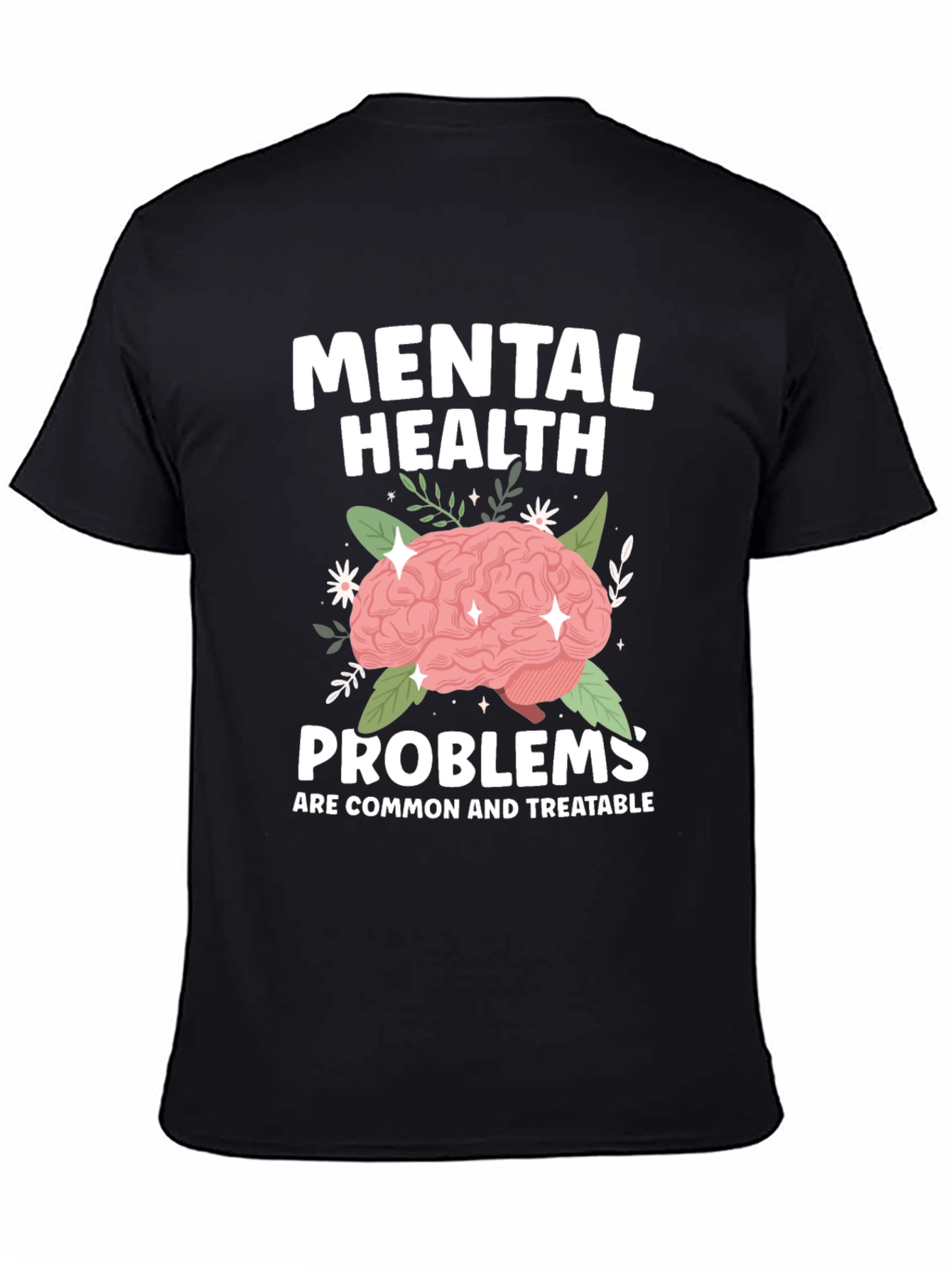 Mental Health T-Shirt - Brain Graphic Tee