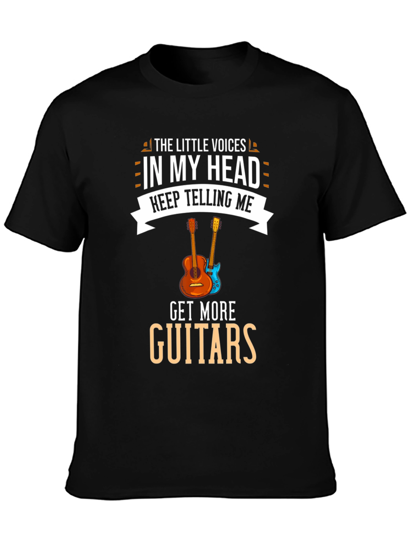 Guitar Lover T-Shirt: Little Voices Get More Guitars
