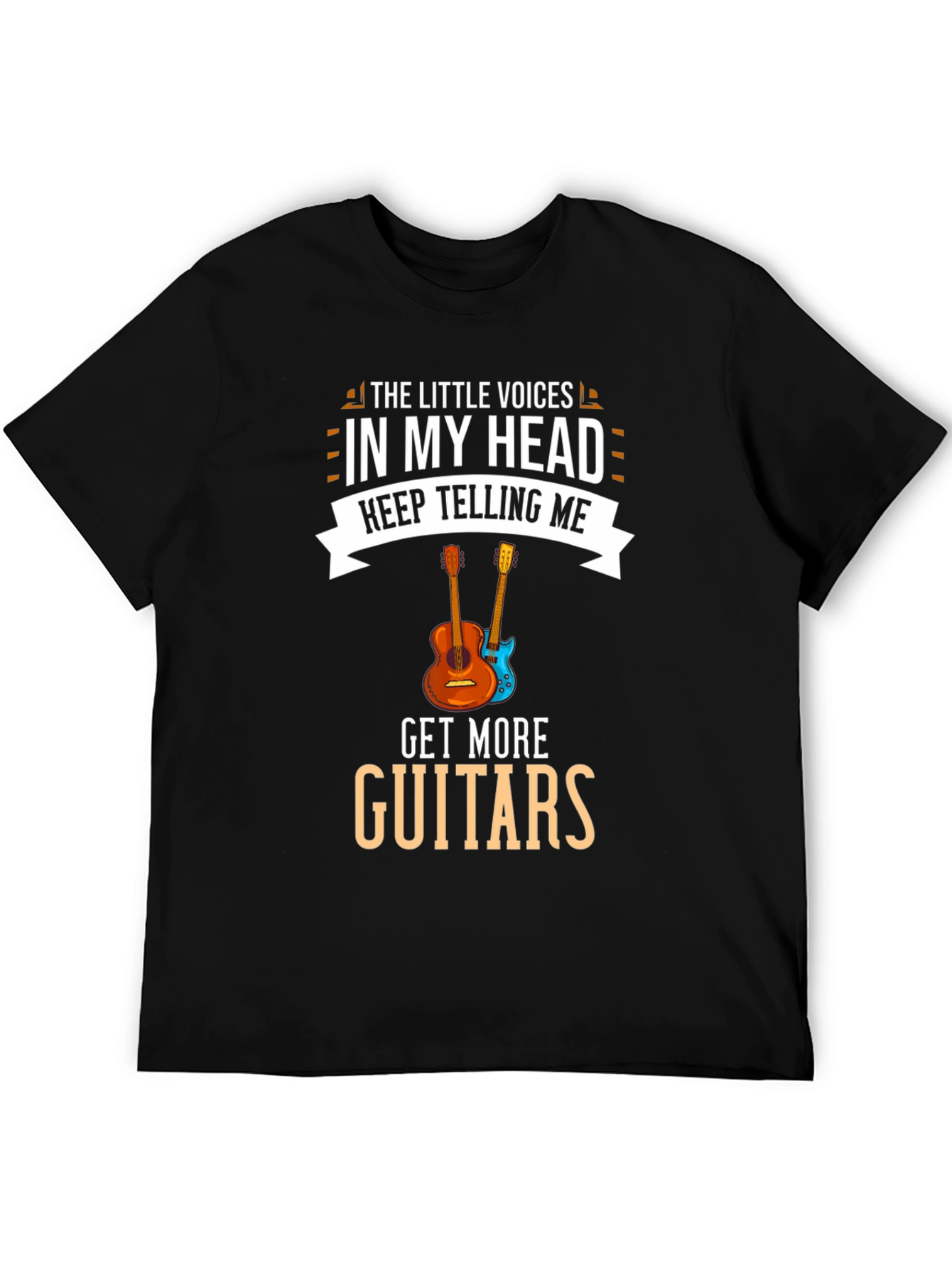Guitar Lover T-Shirt: Little Voices Get More Guitars