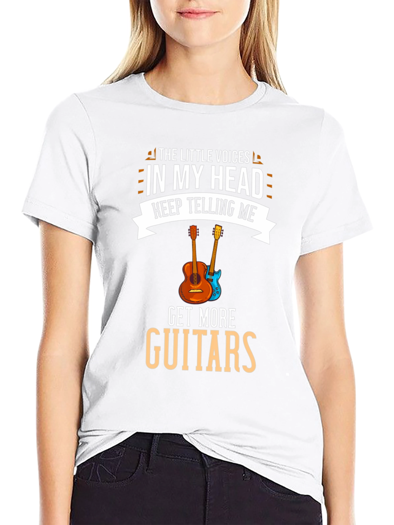 Guitar Lover T-Shirt: Little Voices Get More Guitars