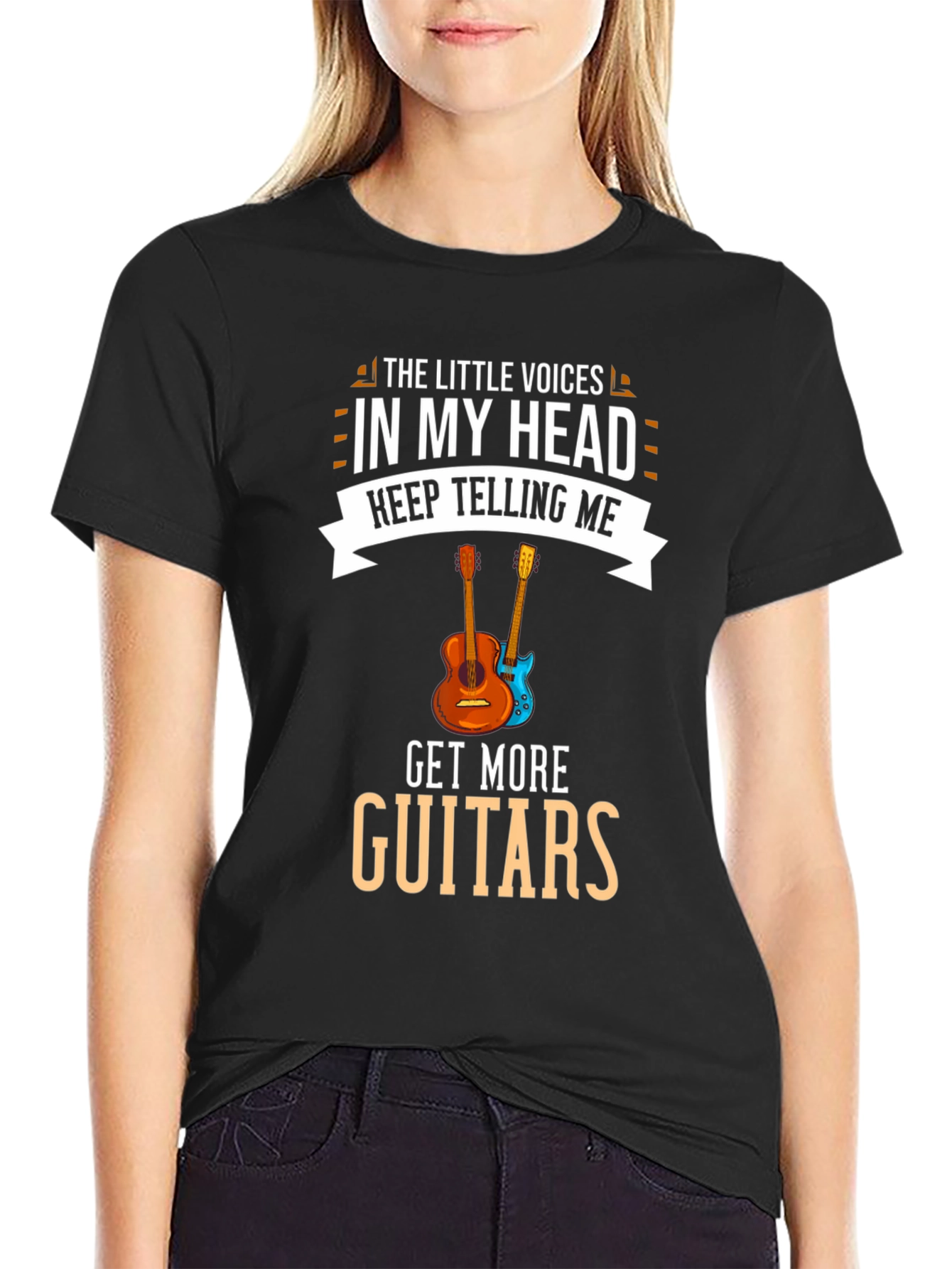 Guitar Lover T-Shirt: Little Voices Get More Guitars
