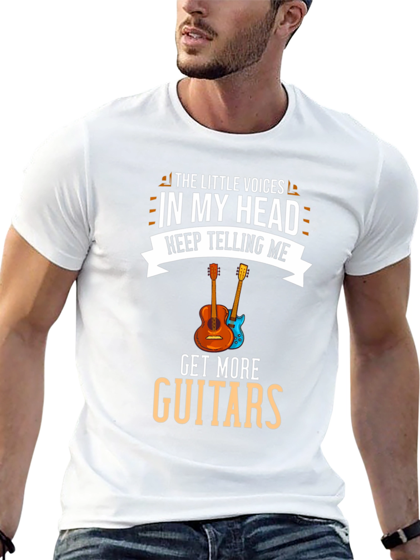 Guitar Lover T-Shirt: Little Voices Get More Guitars