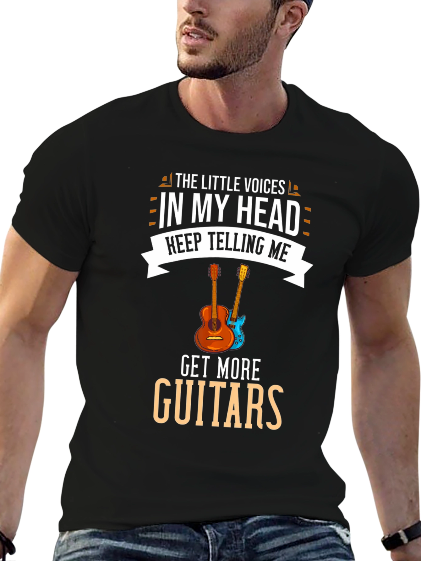 Guitar Lover T-Shirt: Little Voices Get More Guitars