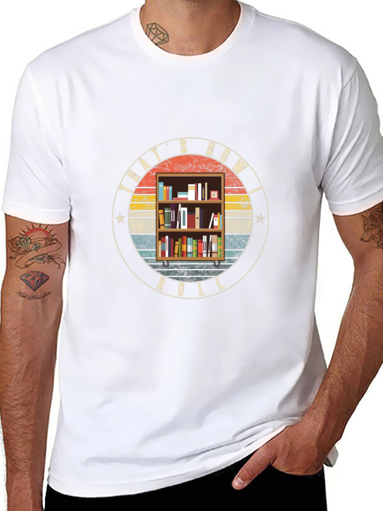 Thats How I Roll Bookcase T-Shirt