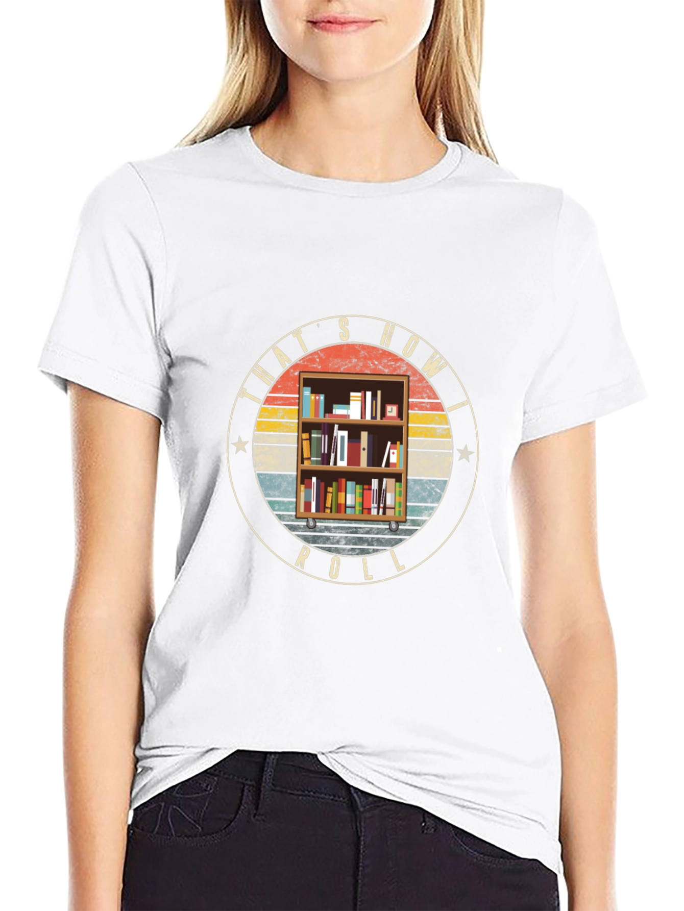 Thats How I Roll Bookcase T-Shirt