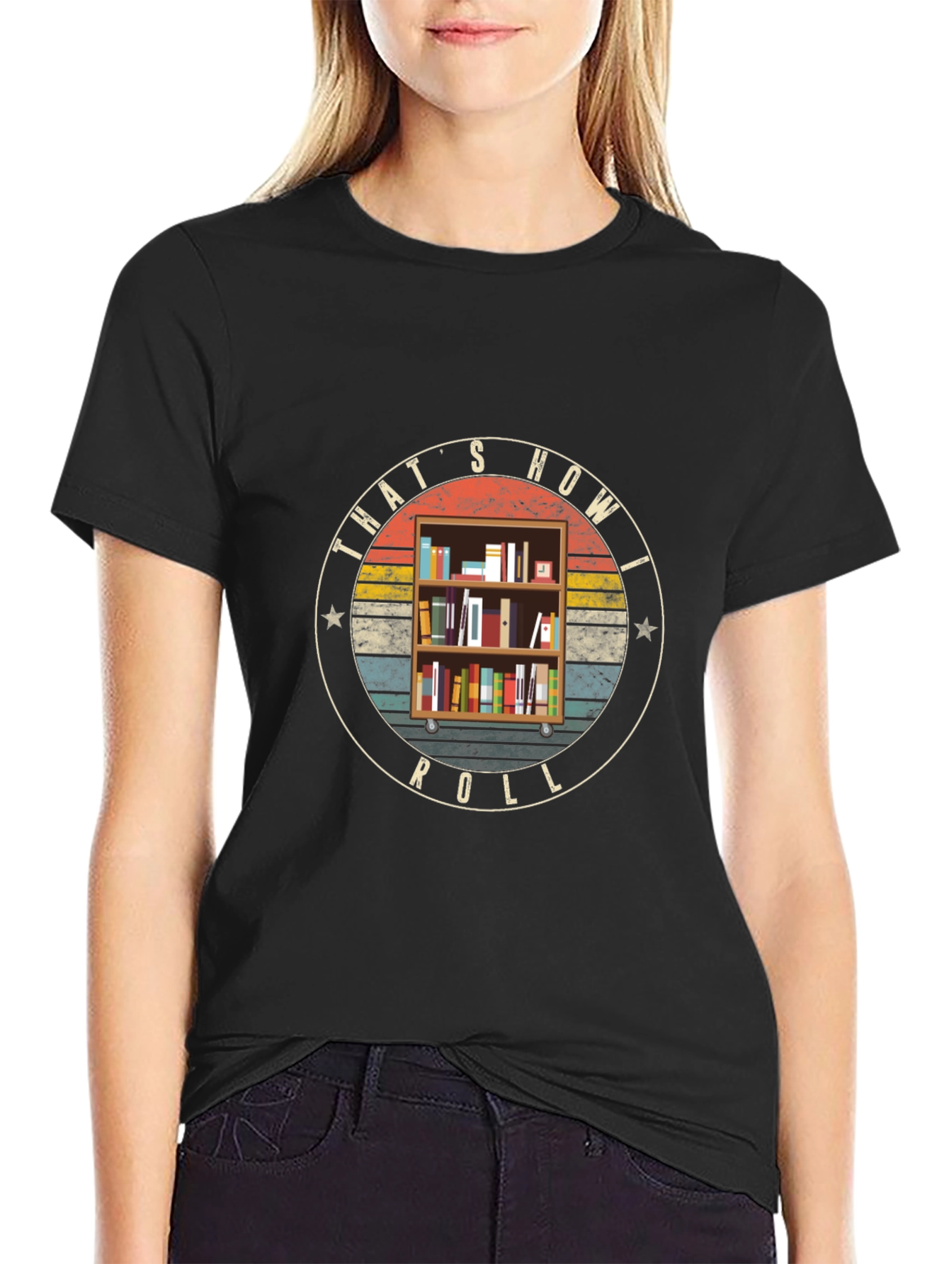 Thats How I Roll Bookcase T-Shirt