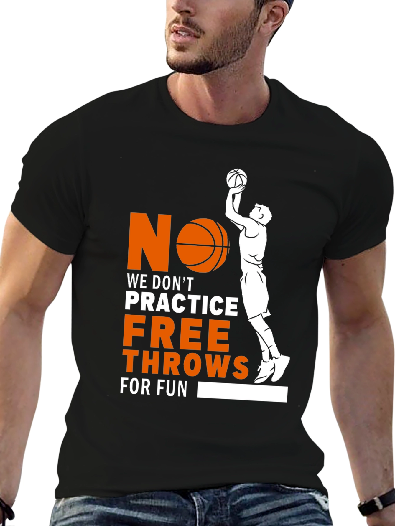 Basketball Free Throws Graphic T-Shirt