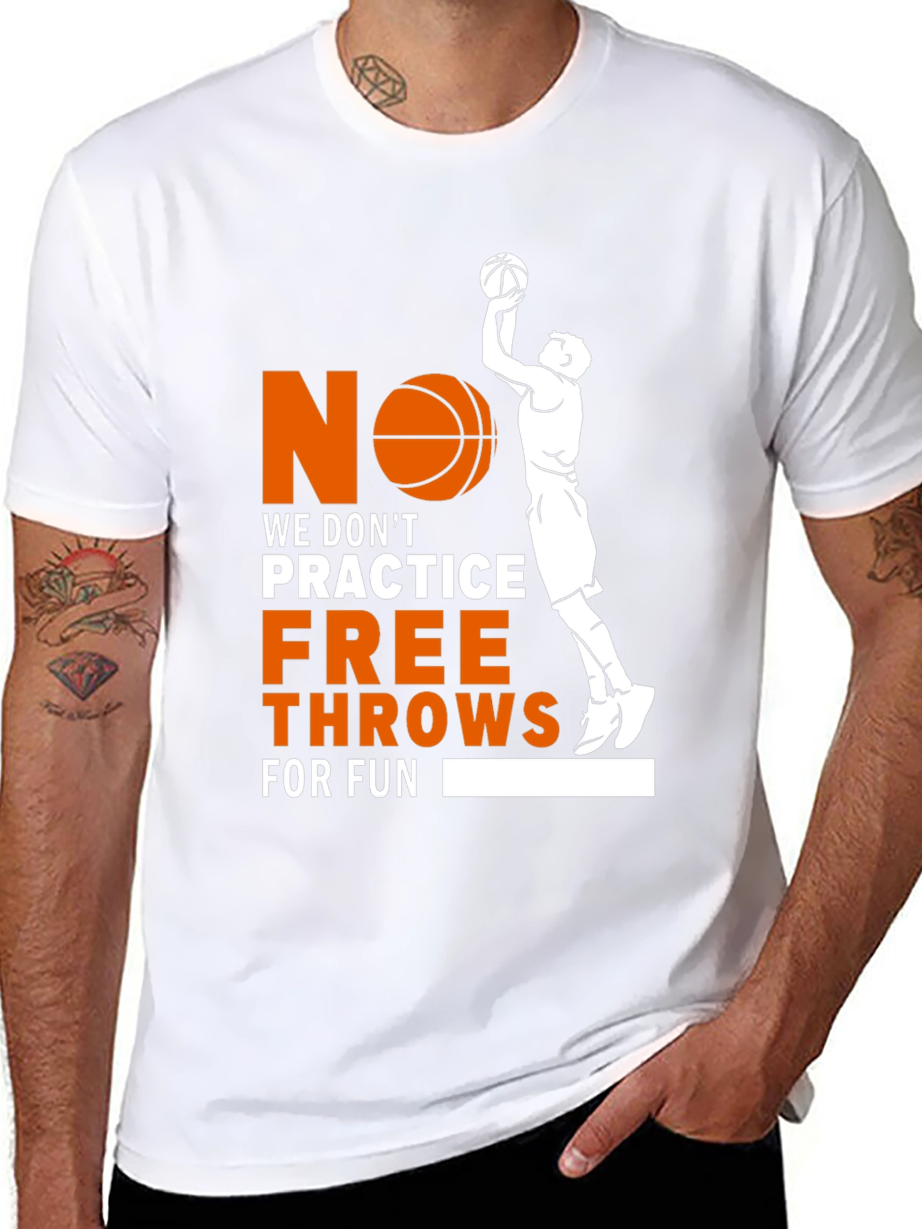 Basketball Free Throws Graphic T-Shirt