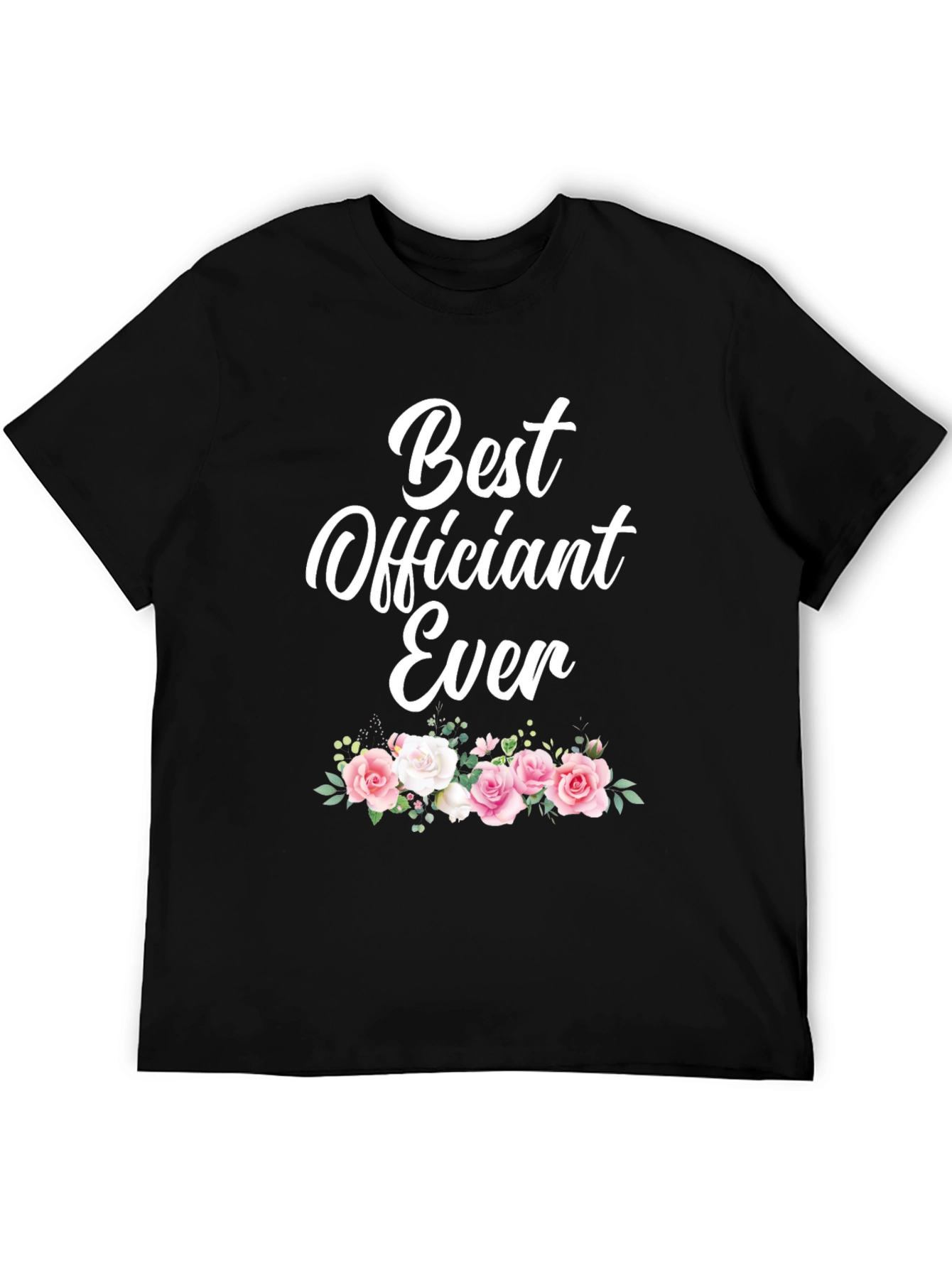 Best Officiant Ever Floral Graphic T-Shirt