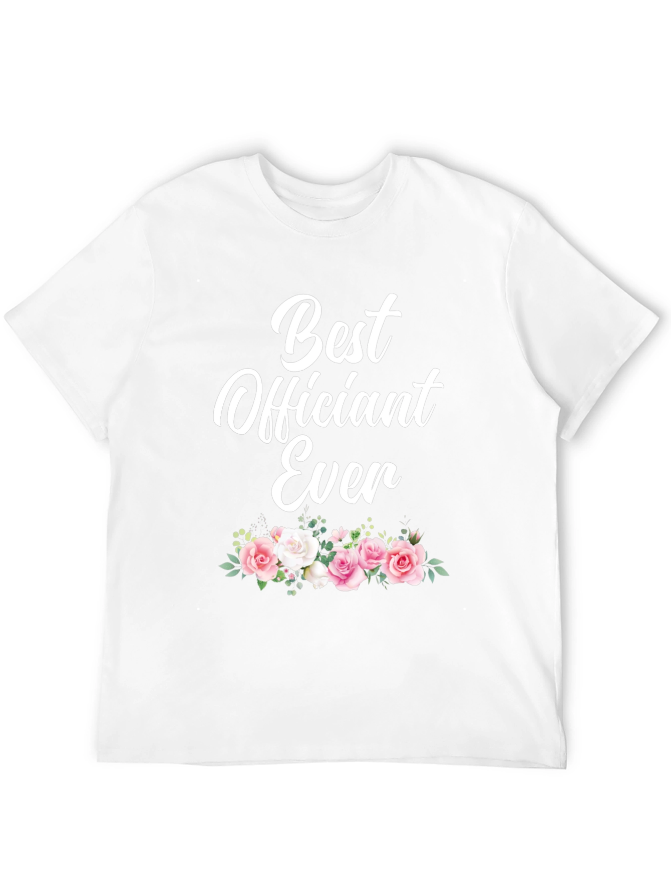 Best Officiant Ever Floral Graphic T-Shirt