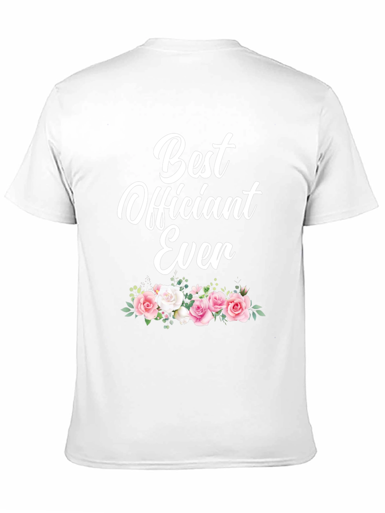 Best Officiant Ever Floral Graphic T-Shirt