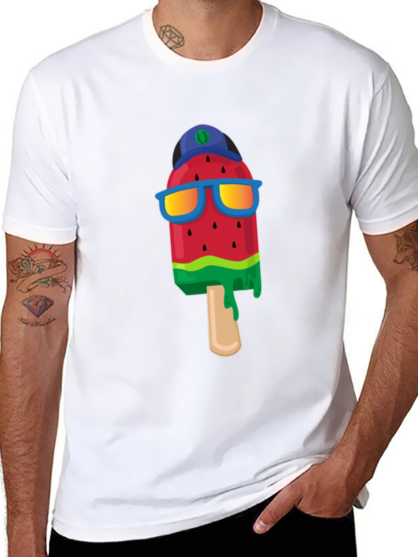 Cool Watermelon Popsicle Graphic Tee